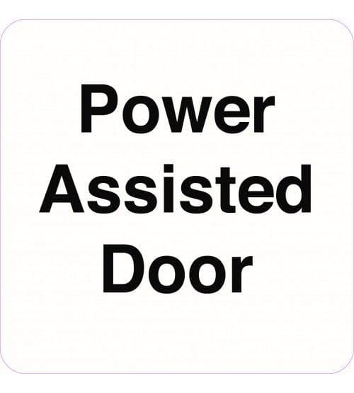 Power Assisted Door Sign