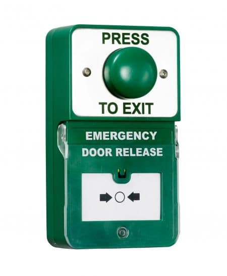 Push Button Green Break Glass