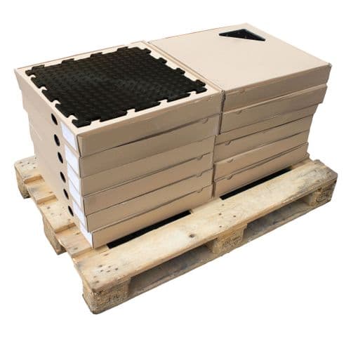 Black Diamond Plate MotoMat Anti Fatigue Discount 100 Tile Pack