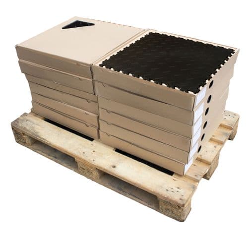 Black Recycled Diamond Plate MotoLock Discount 100 Tile Pack