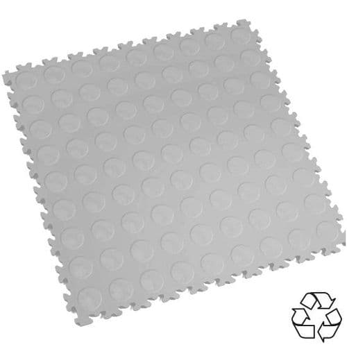 Light Grey Recycled Cointop - Motolock Interlocking Tile