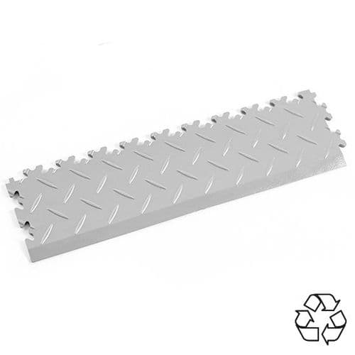 Light Grey Recycled Diamond Plate - Tile Edging PVC