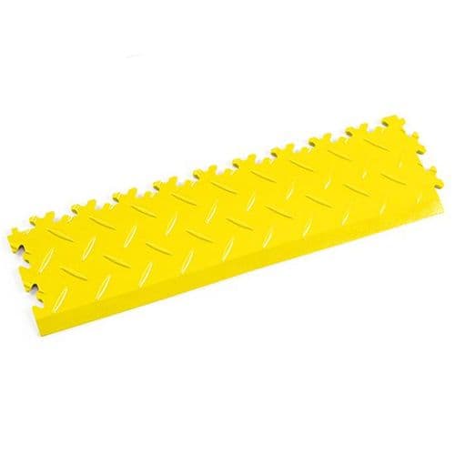 Yellow Diamond Plate - Interlocking Tile Edging
