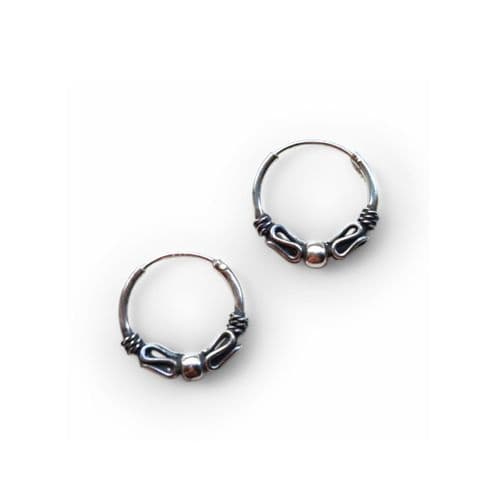 12mm Tribal Hoop Earrings
