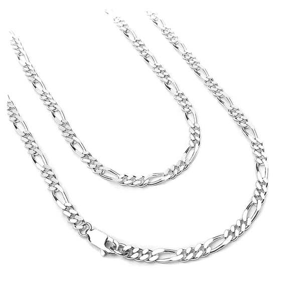 3.5 mm Sterling Silver Figaro Chain