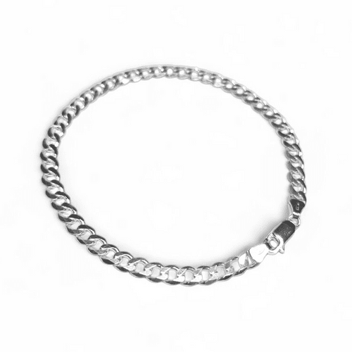 5 mm Sterling Silver Flat Curb Bracelet