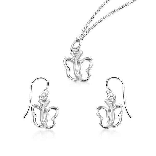 Butterfly Necklace & Earrings