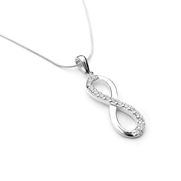 Infinity Pendant With CZ