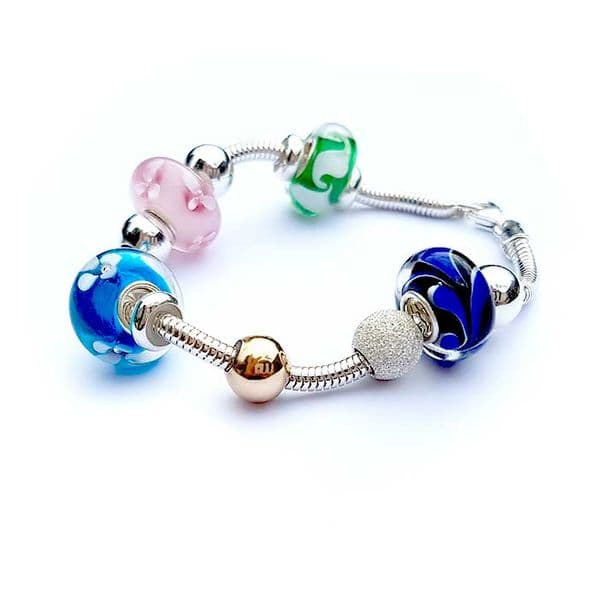 Pearled Glass Bead Charm