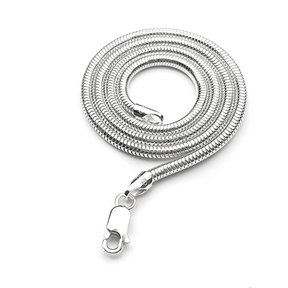 Snake hot sale silver chain