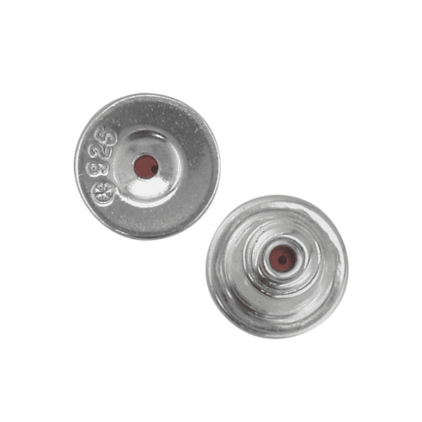 Silver Push On Earring Backs