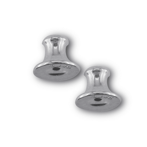 Silver Push On Earring Backs