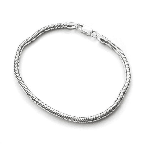 Silver Round Snake Bracelet