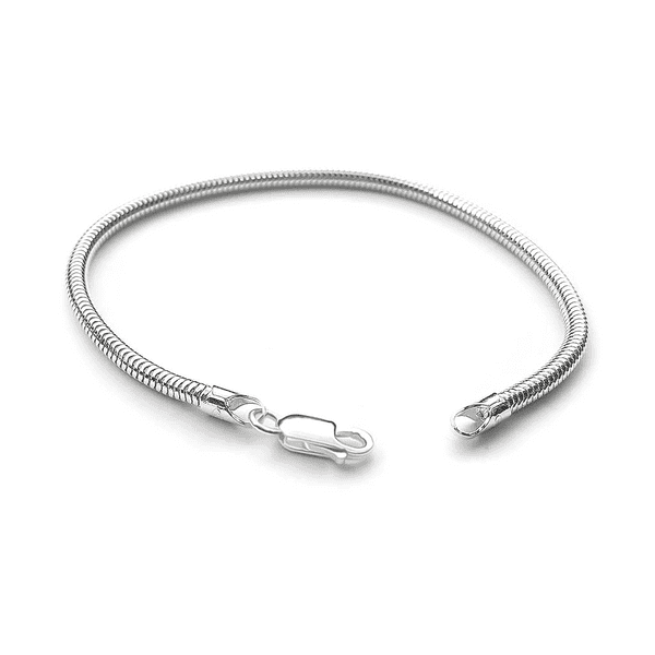 Silver Round Snake Bracelet