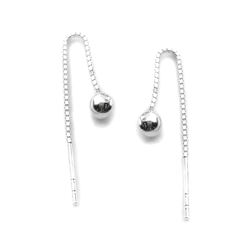 Silver Threader  Earrings