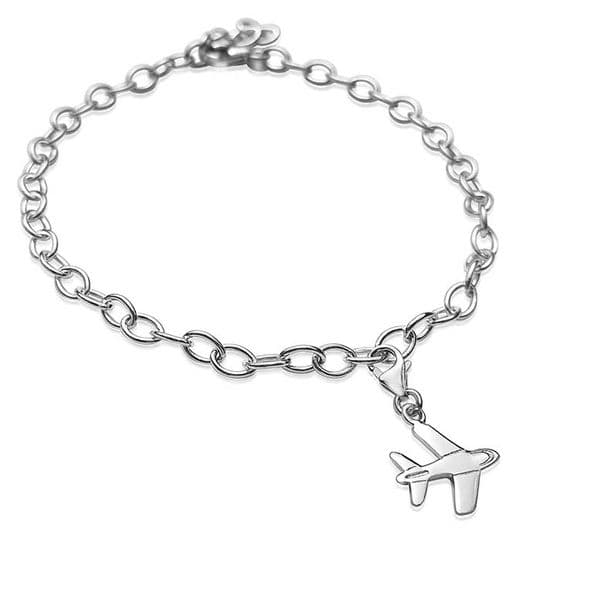 Sterling Silver Airplane Charm