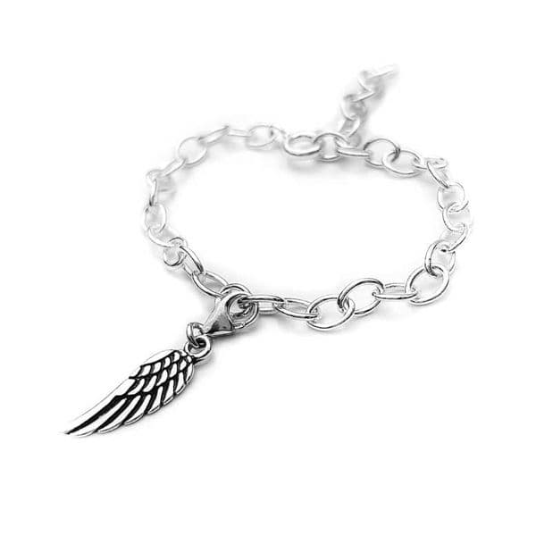 Sterling Silver Angel Wing Charm