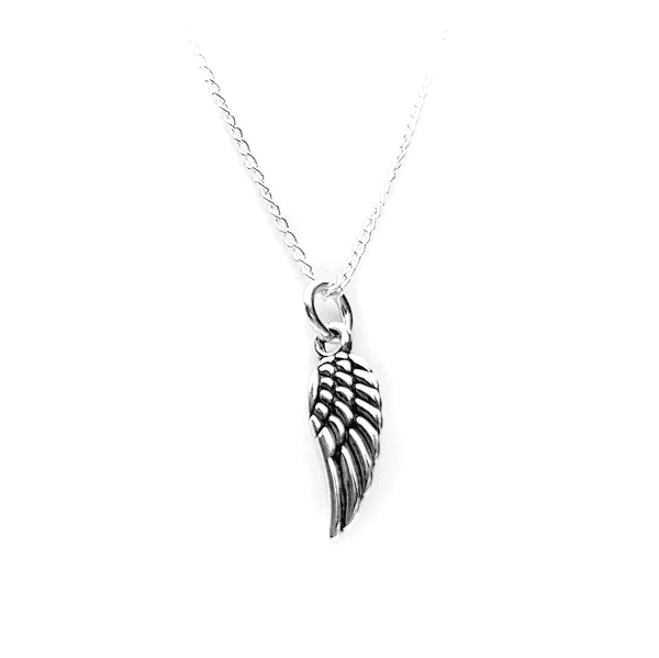 Sterling Silver Angel Wing Necklace