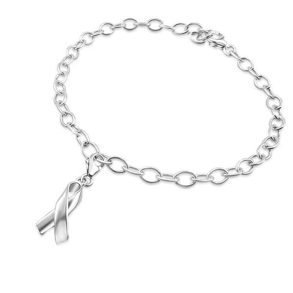 Sterling Silver Awareness Ribbon Charm
