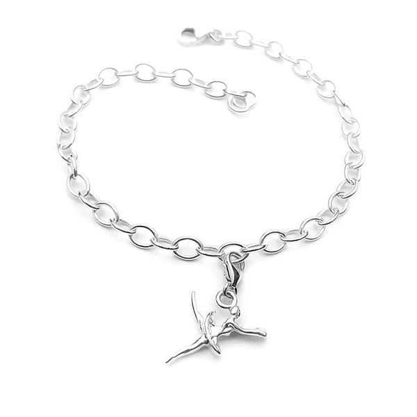 Sterling Silver Ballet Dancer Charm