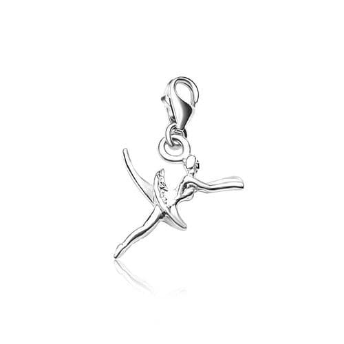Sterling Silver Ballet Dancer Charm