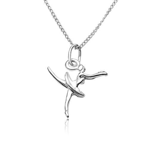 Sterling Silver Ballet Dancer Pendant