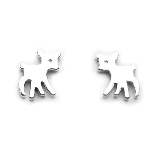 Sterling Silver Bambi Stud Earrings