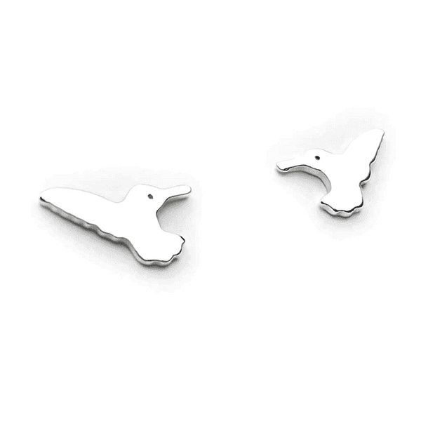 Sterling Silver Bird Studs