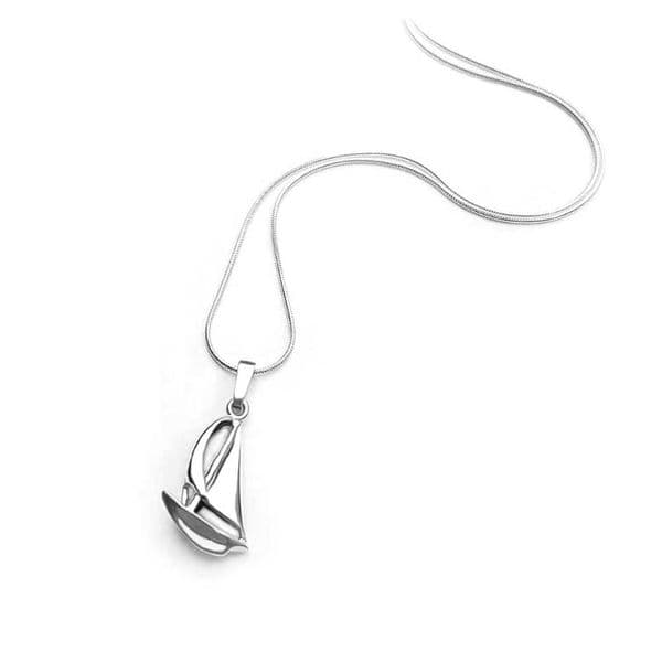 Sterling Silver Boat Pendant
