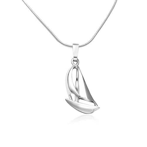 Sterling Silver Boat Pendant