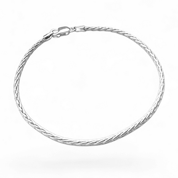 Sterling Silver Braided Chain Bracelet