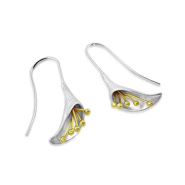 Sterling Silver Calla-Lily Earrings