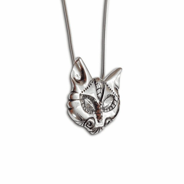 Sterling Silver Cat pendant