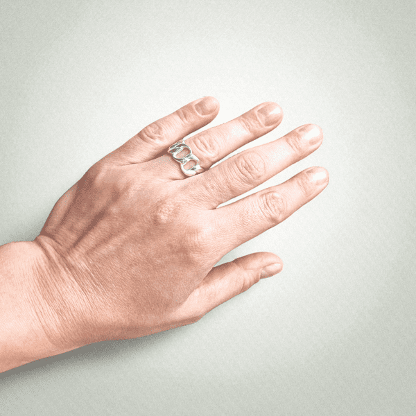 Sterling Silver Chain Ring