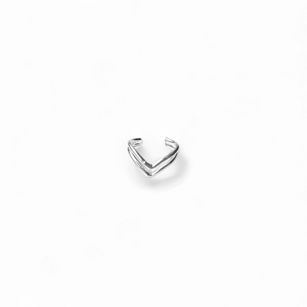 Sterling silver Chevron Ear Cuff