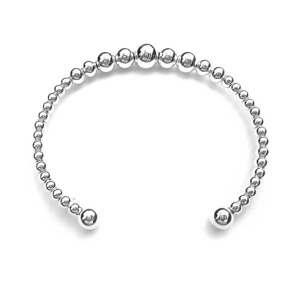 Sterling Silver Child's Bead Bangle