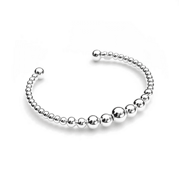 Sterling Silver Child's Bead Bangle