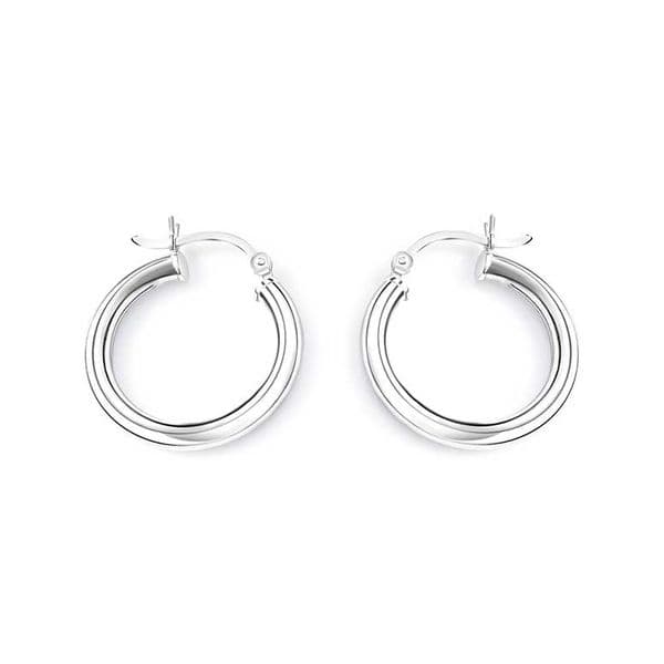 Sterling Silver Creole Hoop Earrings