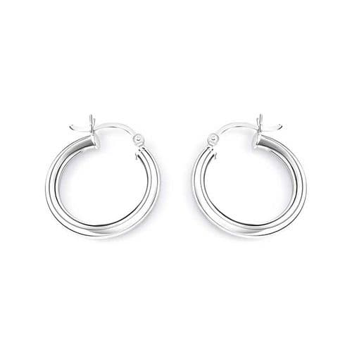Sterling Silver Creole Hoop Earrings