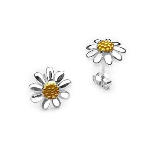 Sterling Silver Daisy Studs
