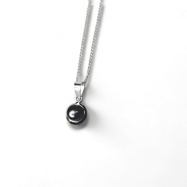 Sterling Silver Dark Pearl Pendant