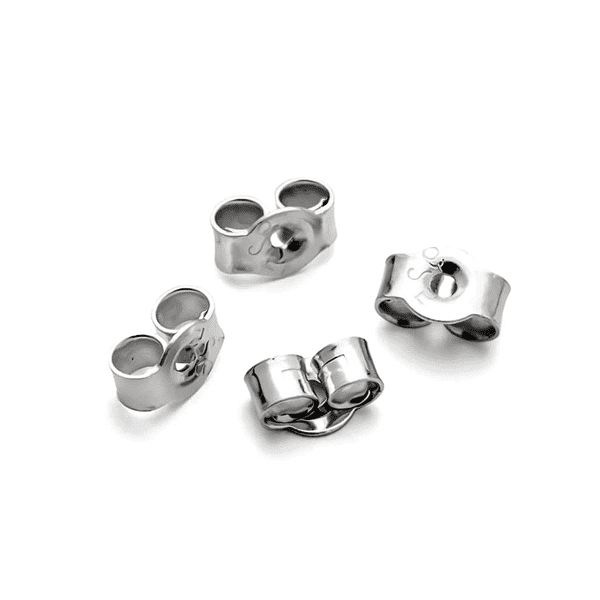 Sterling Silver Earring Backs / Scrolls