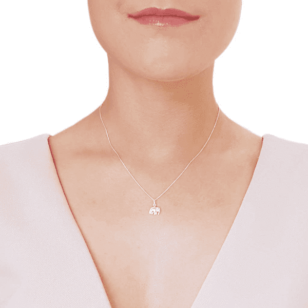 Sterling Silver Elephant Pendant