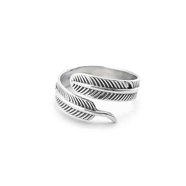 Sterling Silver  Feather Ring
