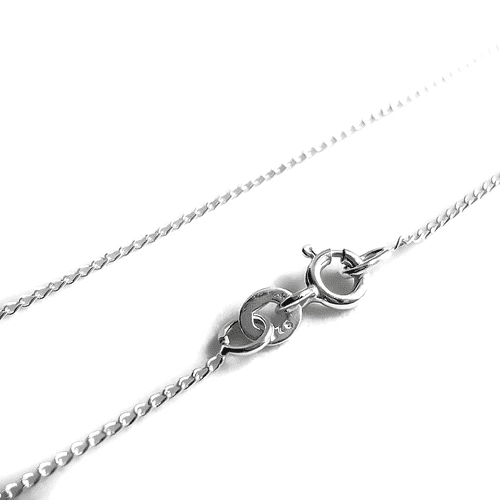 Sterling Silver Fine Curb Chain (0.8 mm)