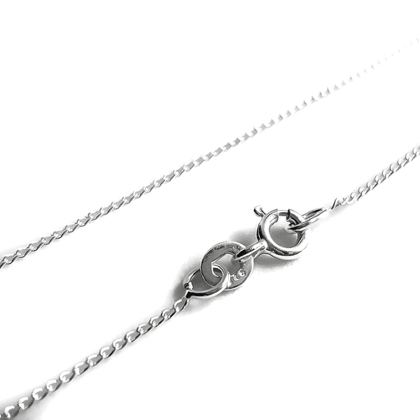 Sterling Silver Fine Curb Chain (0.8 mm)