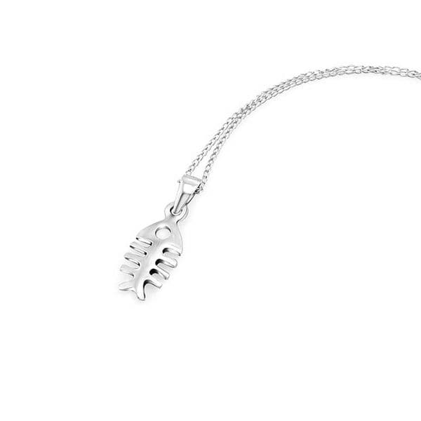 Sterling Silver Fish Bone Necklace