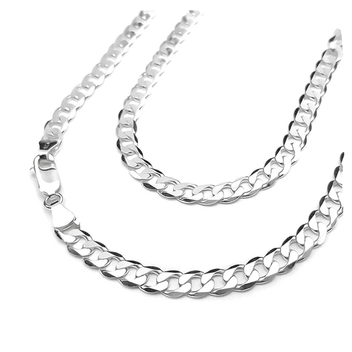 Sterling Silver Flat 5 mm Curb Chain