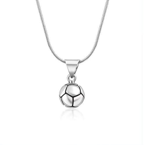 Sterling Silver Football Pendant