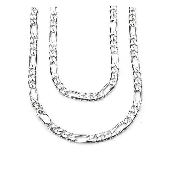 Sterling Silver Heavy 4.8 mm Figaro chain